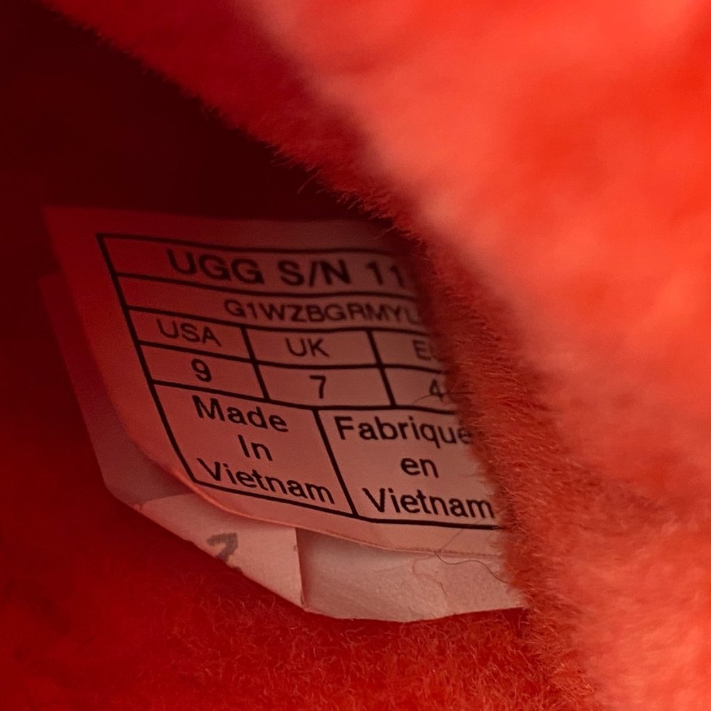 Ugg Disco Slide Pink Shearling Platform Sandals Women Size 9 / Mint - Picture 8 of 8